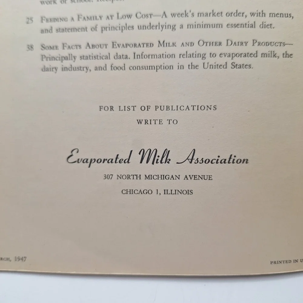 Quantity Recipes‎ for Quality Foods 1939 Evaporated Milk Association Cookbook
